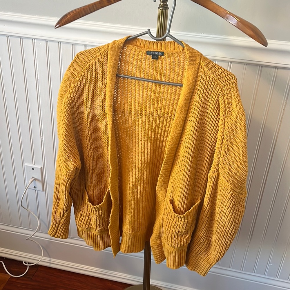 Cozy mustard colored cardigan